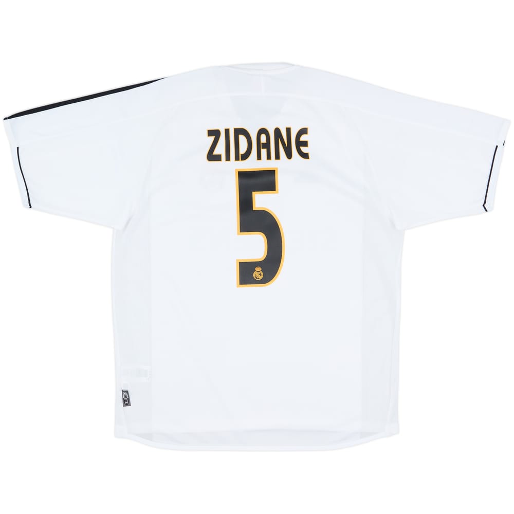 2003-04 Real Madrid Home Shirt Zidane #5 - 10/10 - (M)