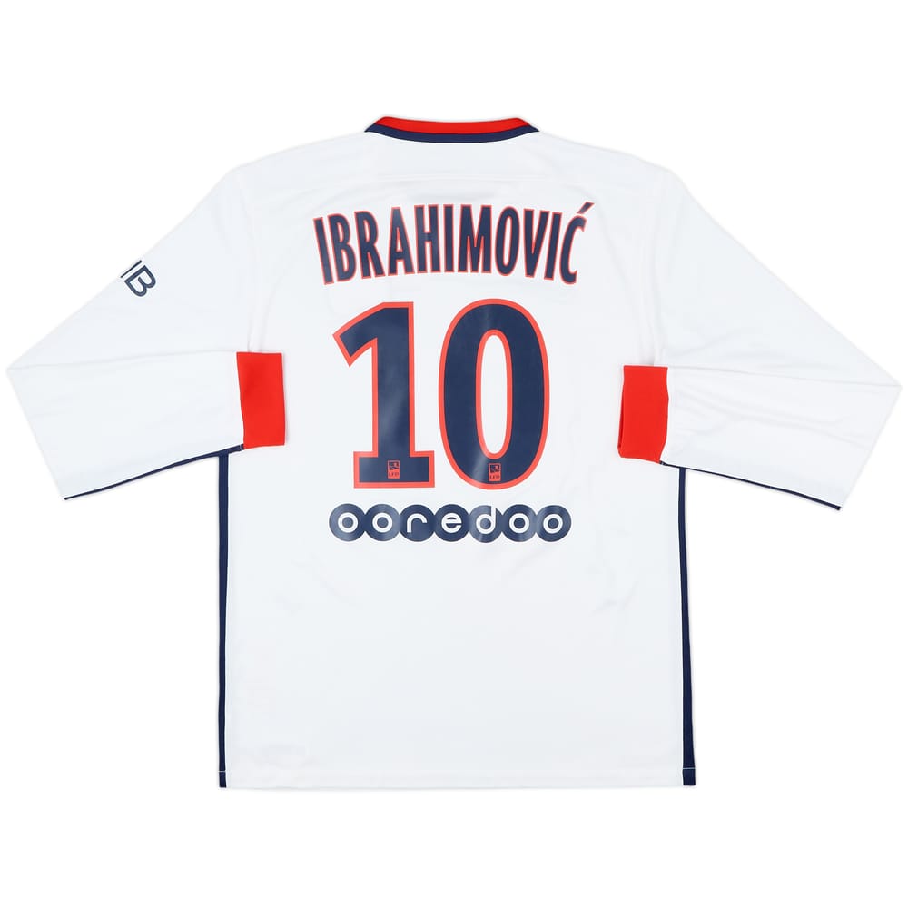 2015-16 Paris Saint-Germain Away L/S Shirt Ibrahimovic #10 - 8/10 - (M)
