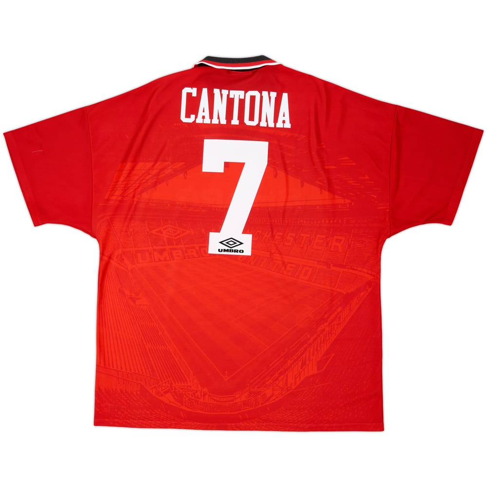 1994-96 Manchester United Home Shirt Cantona #7 - 9/10 - (XXL)
