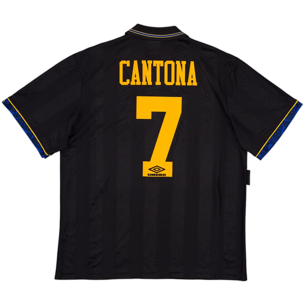 1993-95 Manchester United Away Shirt Cantona #7 - 6/10 - (XL)