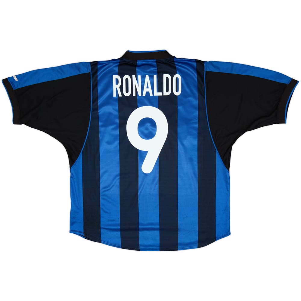 2000-01 Inter Milan Home Shirt Ronaldo #9 - 6/10 - (XL)