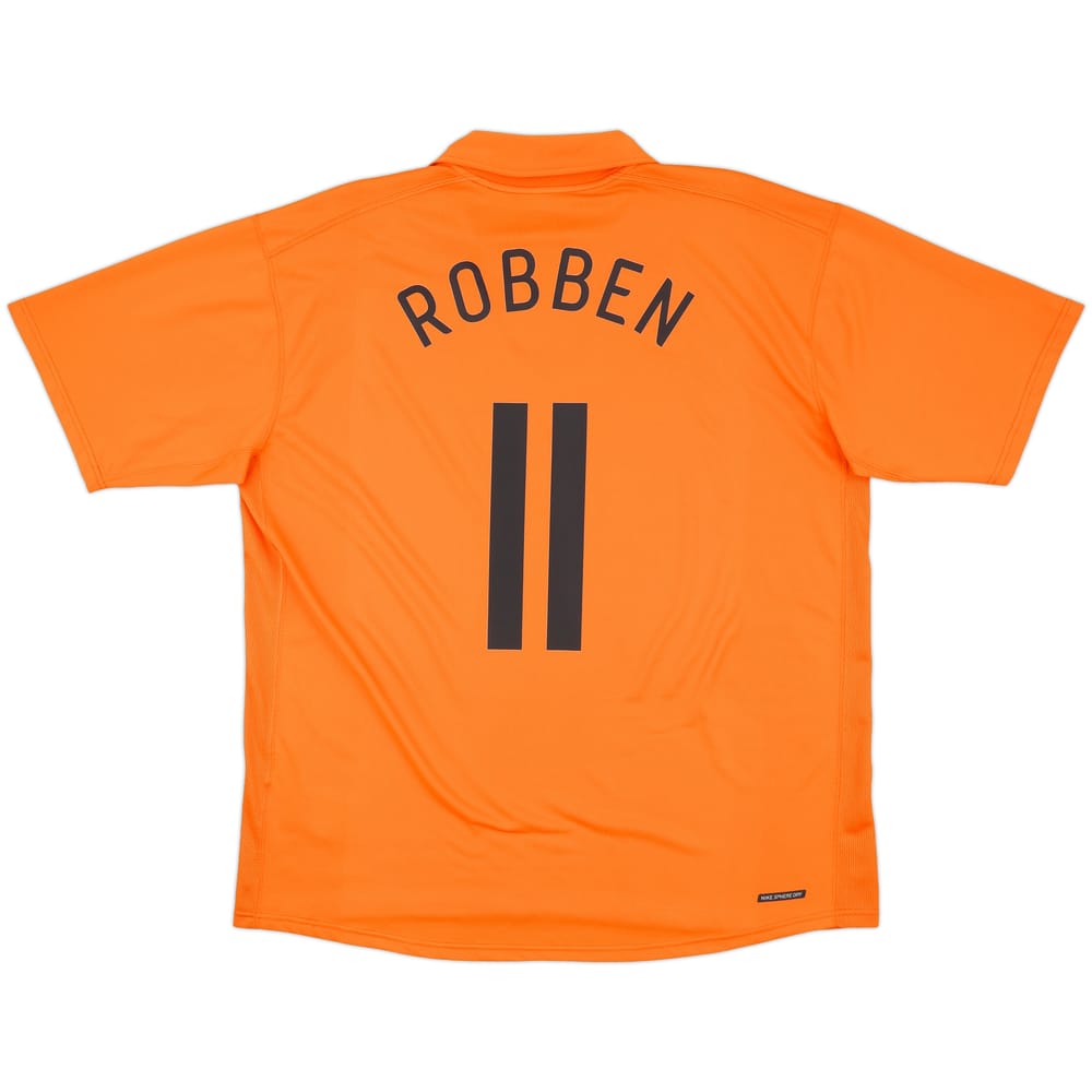 2006-08 Netherlands Home Shirt Robben #11 - 8/10 - (XXL)