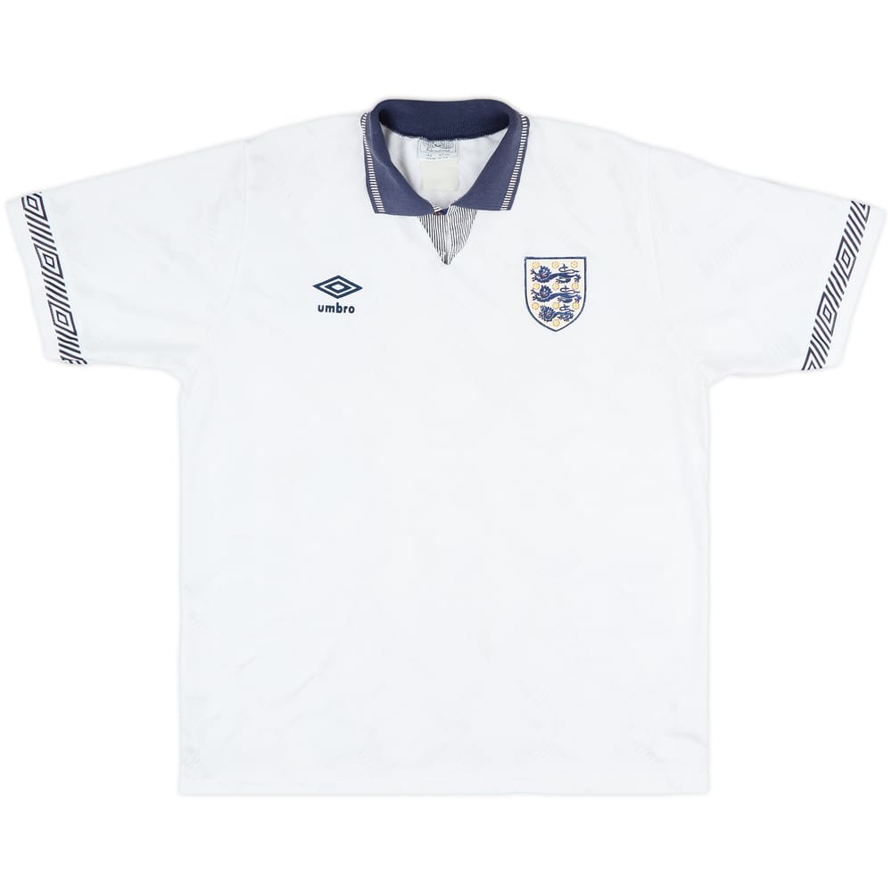 1990-92 England Home Shirt - 10/10 - (L)