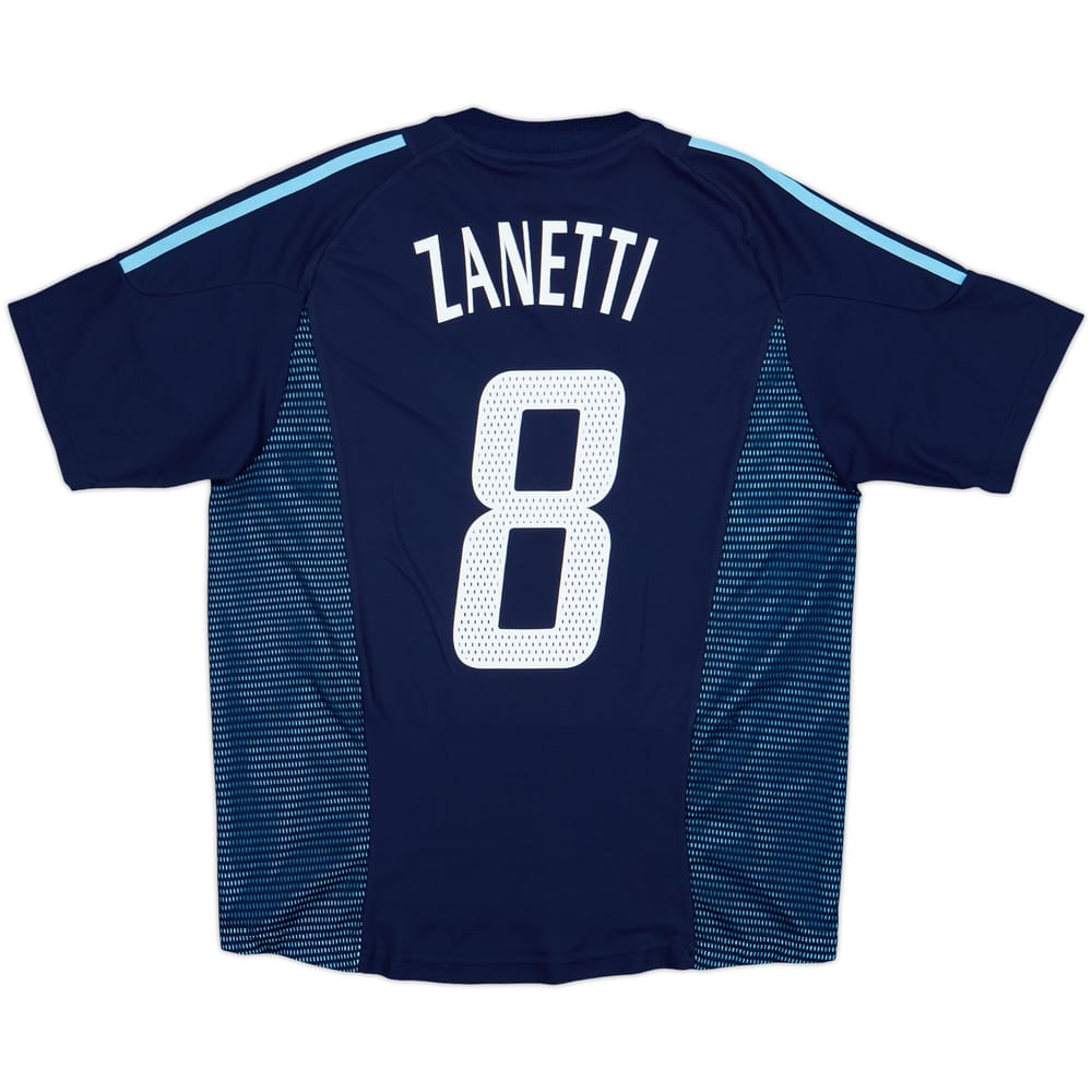 2002-04 Argentina Away Shirt Zanetti #8 - 9/10 - (M)