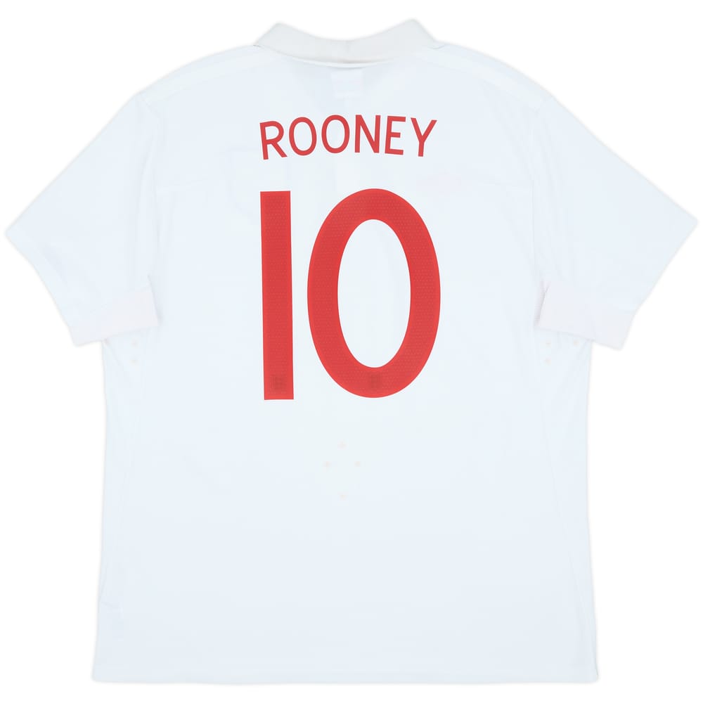 2009-10 England Home Shirt Rooney #10 - 6/10 - (XL)