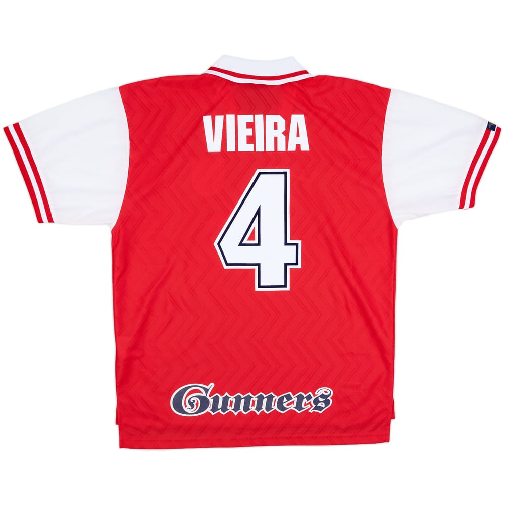 1996-98 Arsenal Home Shirt Vieira #4 - 8/10 - (XL)