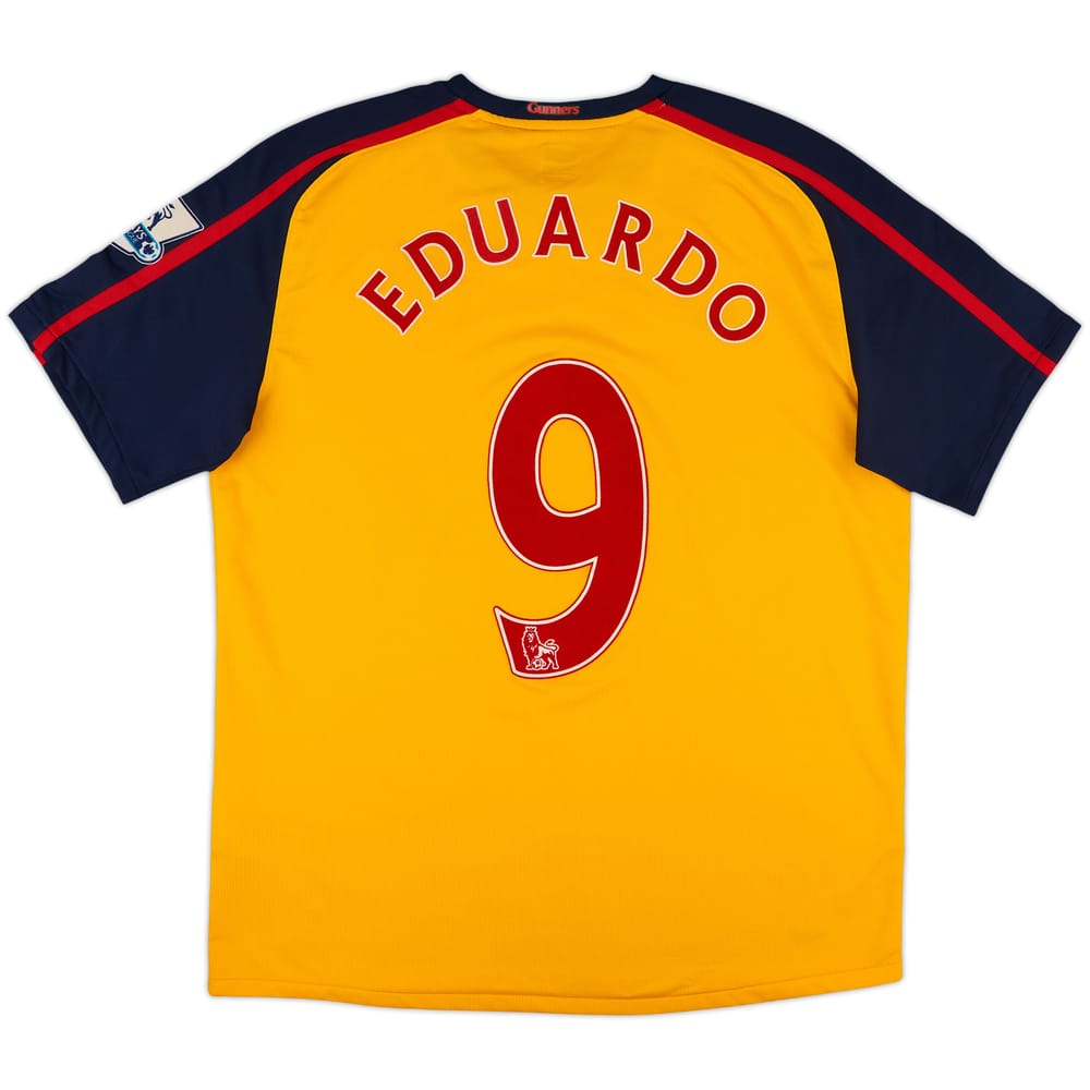 2008-09 Arsenal Away Shirt Eduardo #9 - 8/10 - (L)