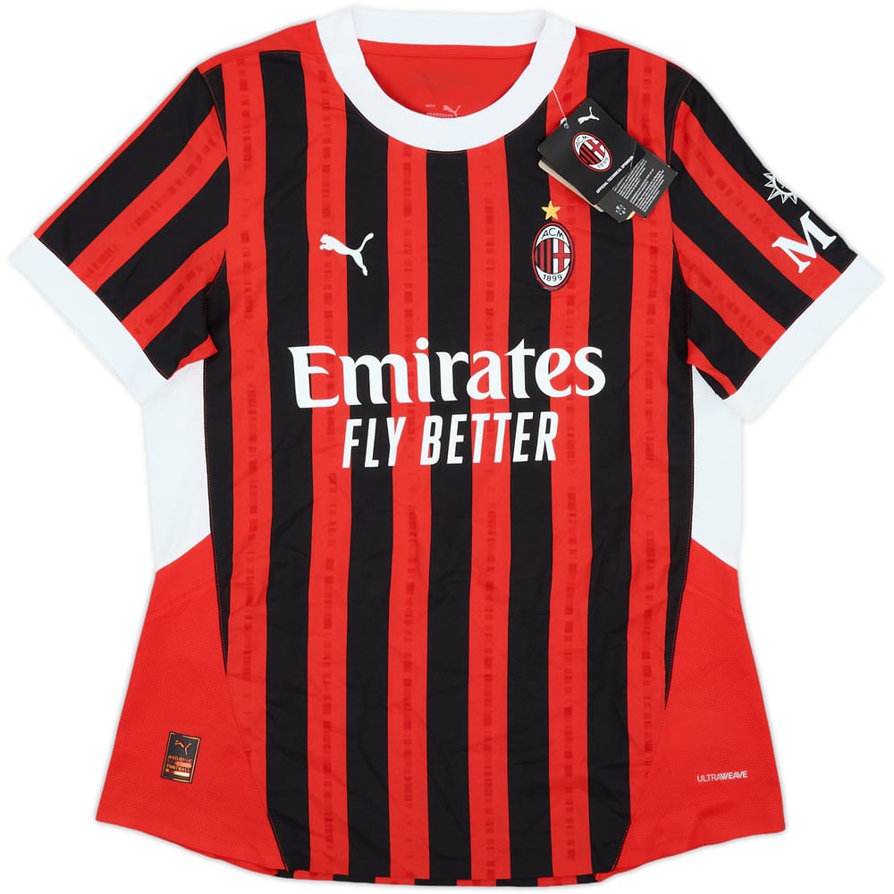 2024-25 AC Milan Authentic Home Shirt (Women's L)