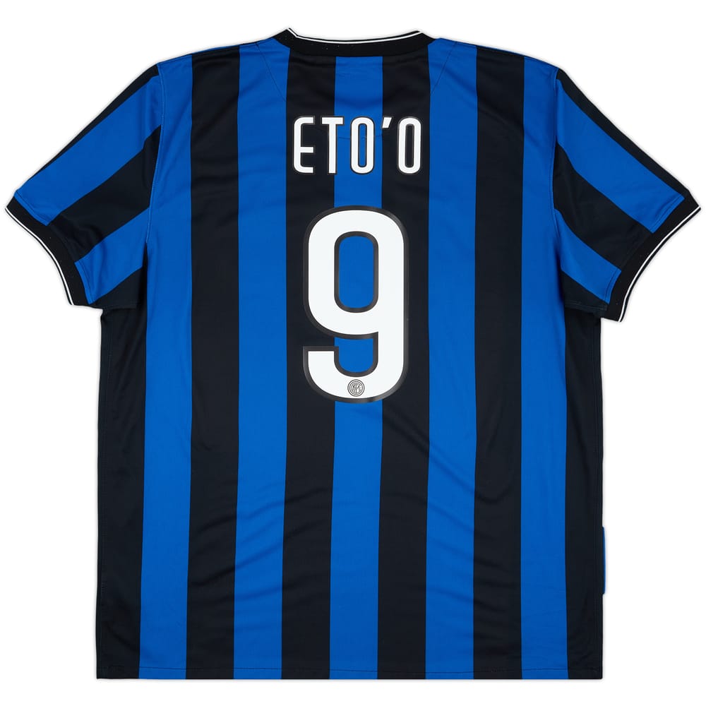 2009-10 Inter Milan Home Shirt Eto'o #9 - 8/10 - (XXL)