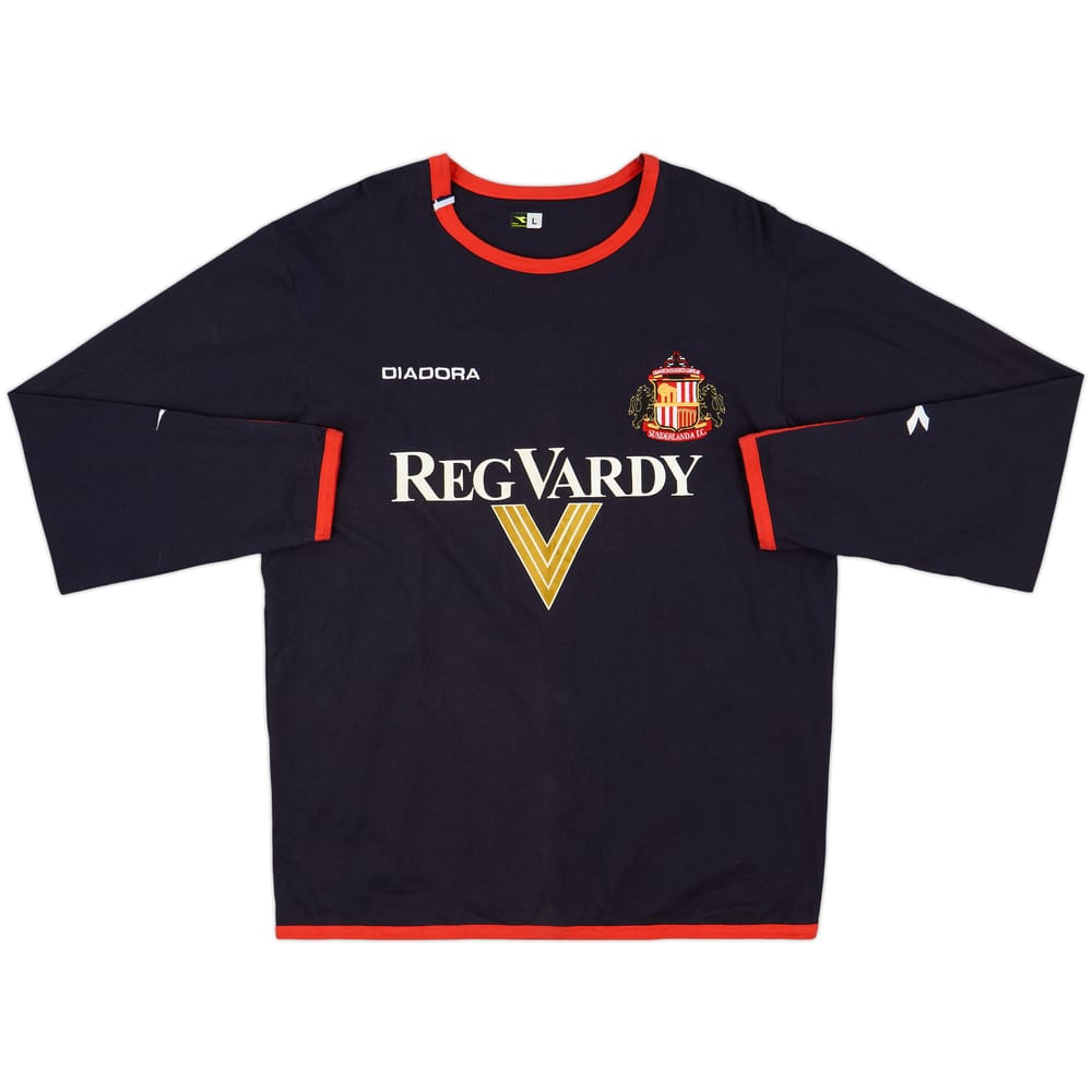 2004-05 Sunderland Diadora L/S Cotton Tee - 8/10 - (L)