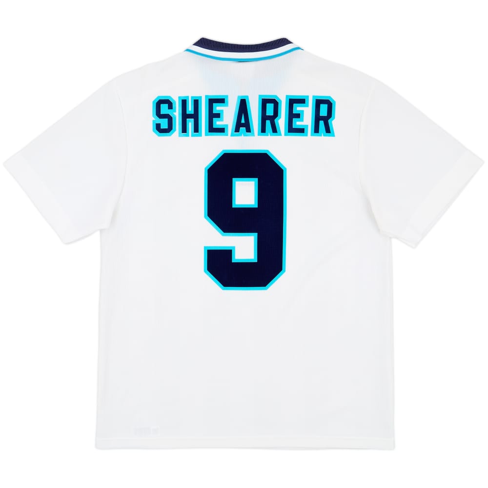 1995-97 England Home Shirt Shearer #9 - 8/10 - (L)