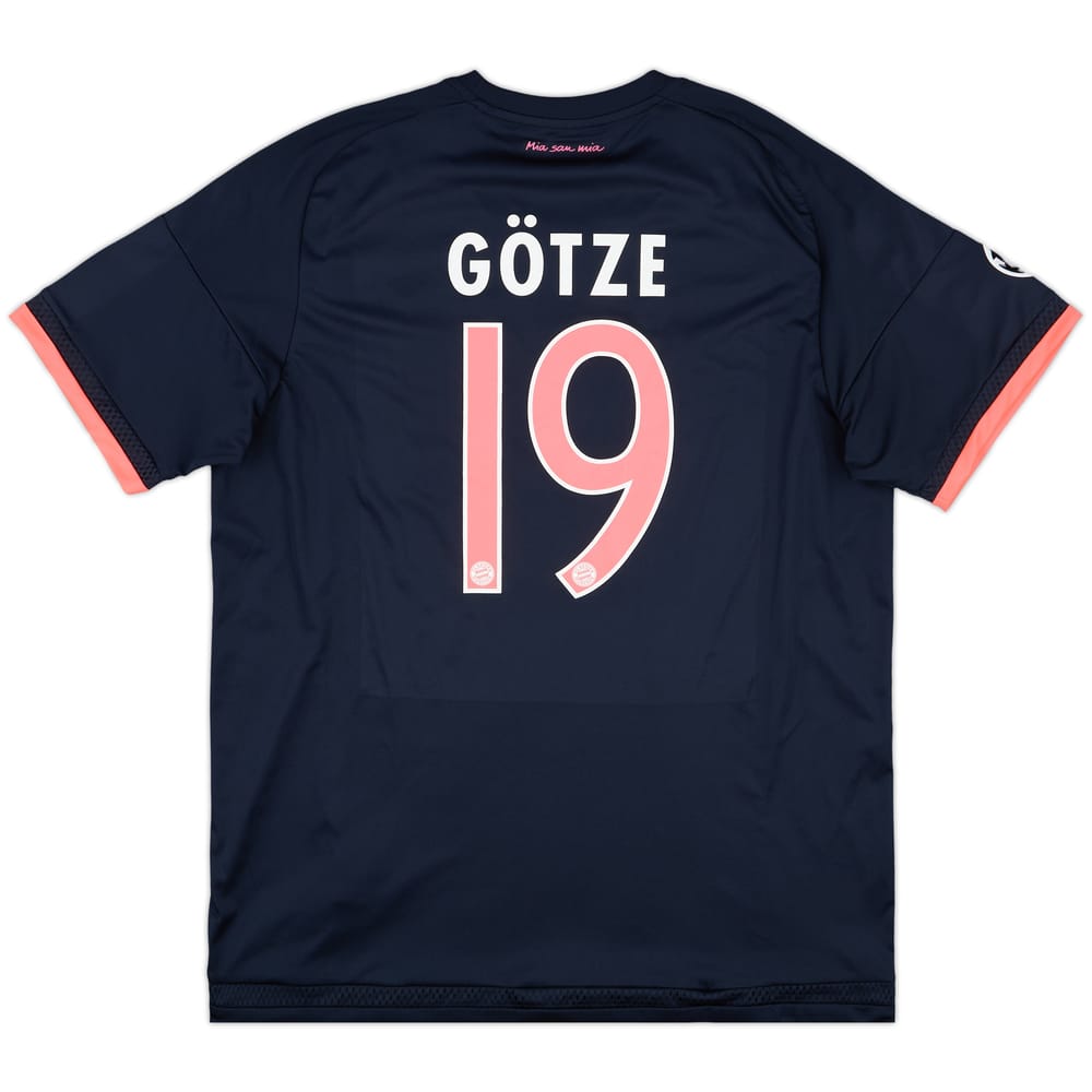 2015-16 Bayern Munich Third Shirt Gotze #19 - 9/10 - (XL)