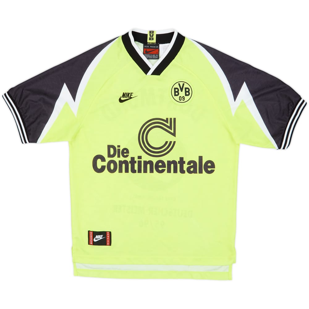 1995-96 Borussia Dortmund 'Deutscher Meister' Home Shirt - 9/10 - (S)