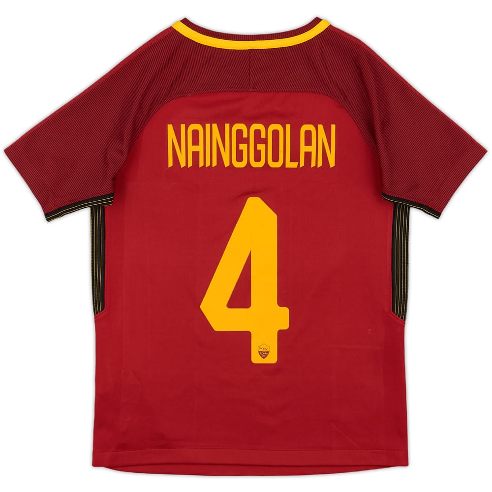 2017-18 Roma Home Shirt Nainggolan #4 - 6/10 - (S.Boys)