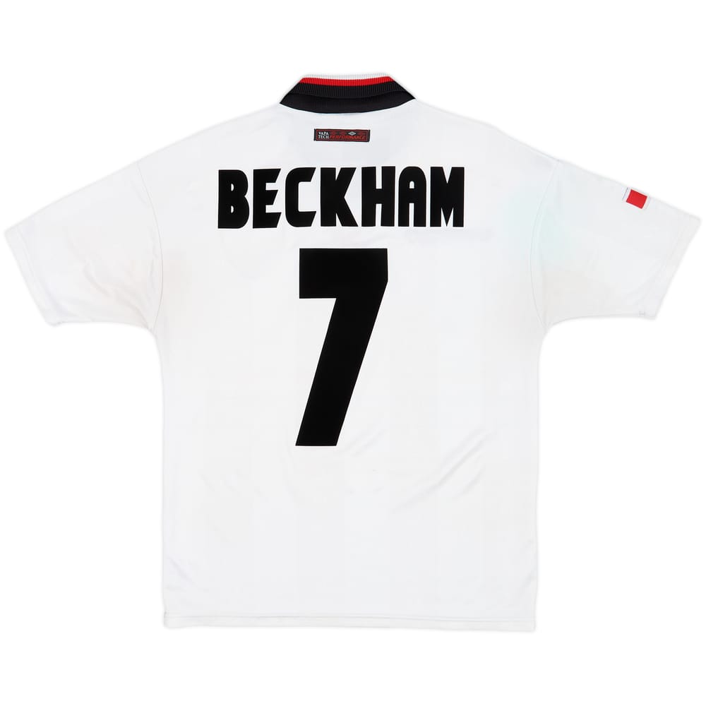 1997-99 Manchester United Away Shirt Beckham #7 - 8/10 - (M)