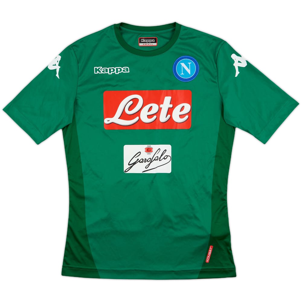 2017-18 Napoli European GK S/S Shirt - 9/10 - (S)