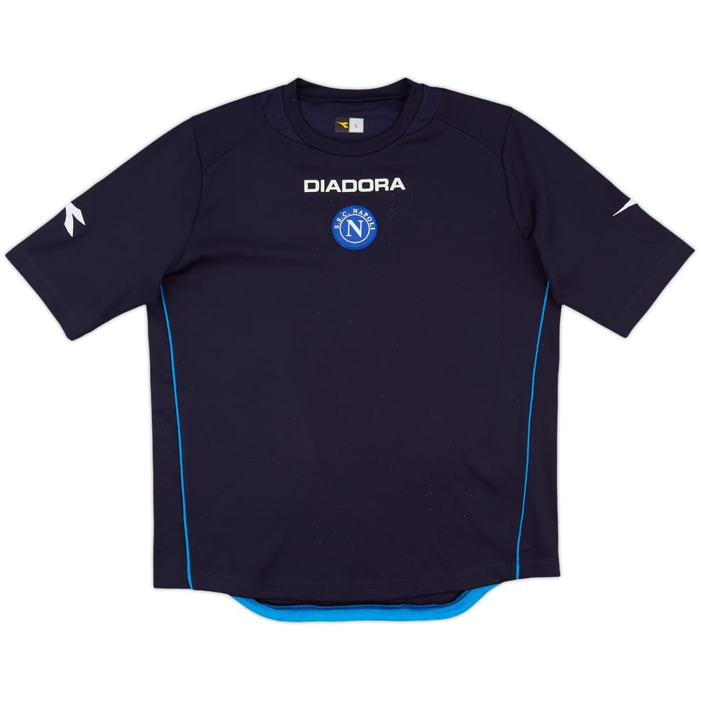 2006-07 Napoli Diadora Training Shirt - 8/10 - (L)