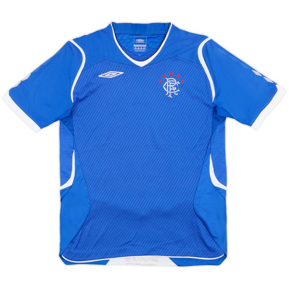 2008-09 Rangers Home Shirt - 7/10 - (L.Boys)