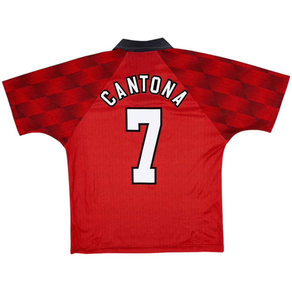 1996-98 Manchester United Home Shirt Cantona #7 - 8/10 - (M)