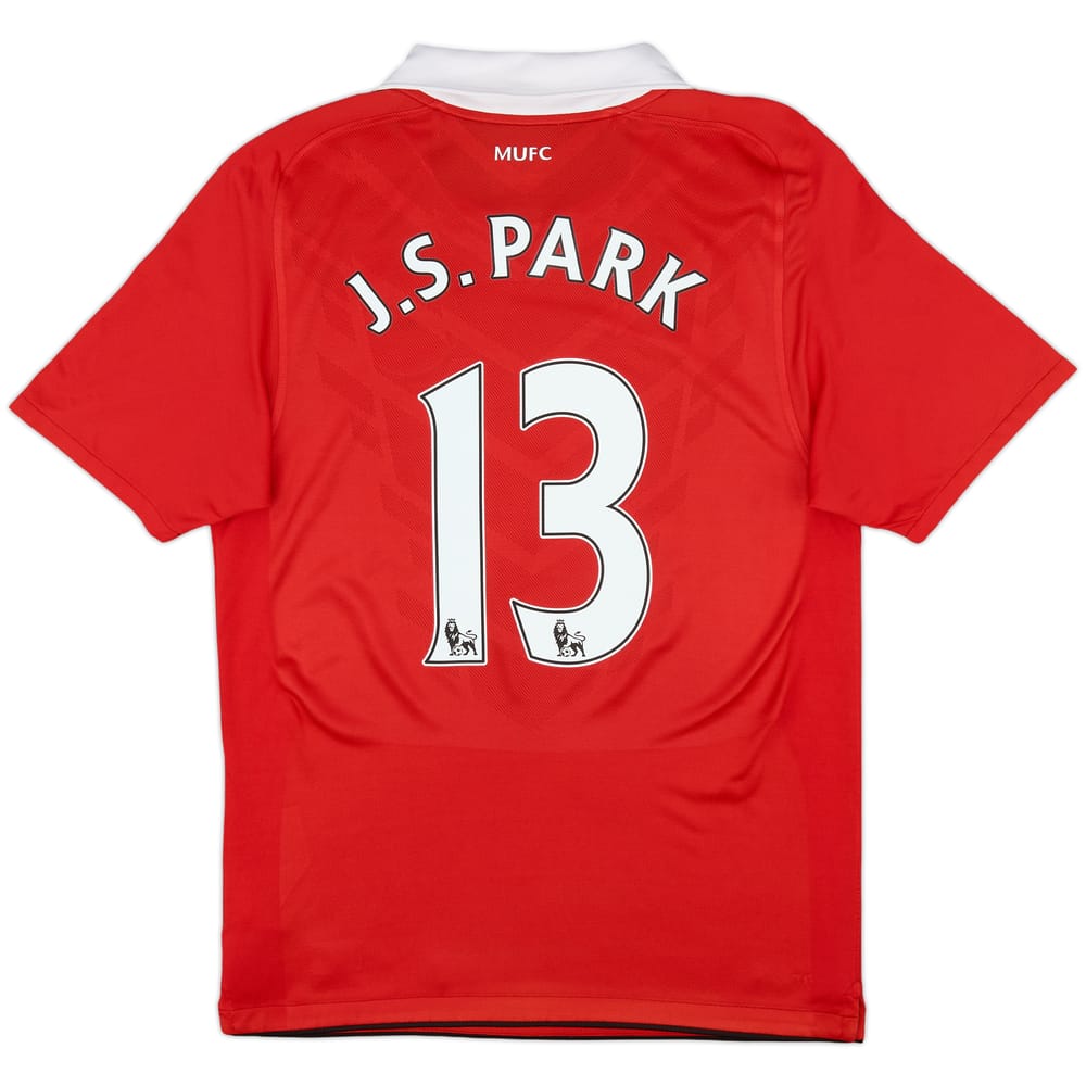 2010-11 Manchester United Home Shirt J.S.Park #13 - 7/10 - (S)