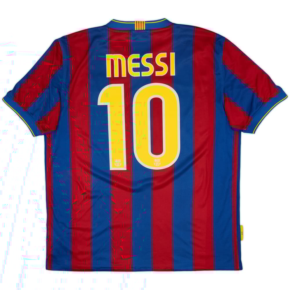 2009-10 Barcelona Home Shirt Messi #10 - 6/10 - (L)