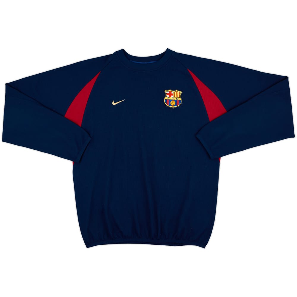 2002-03 Barcelona Nike Sweat Top - 8/10 - (L)