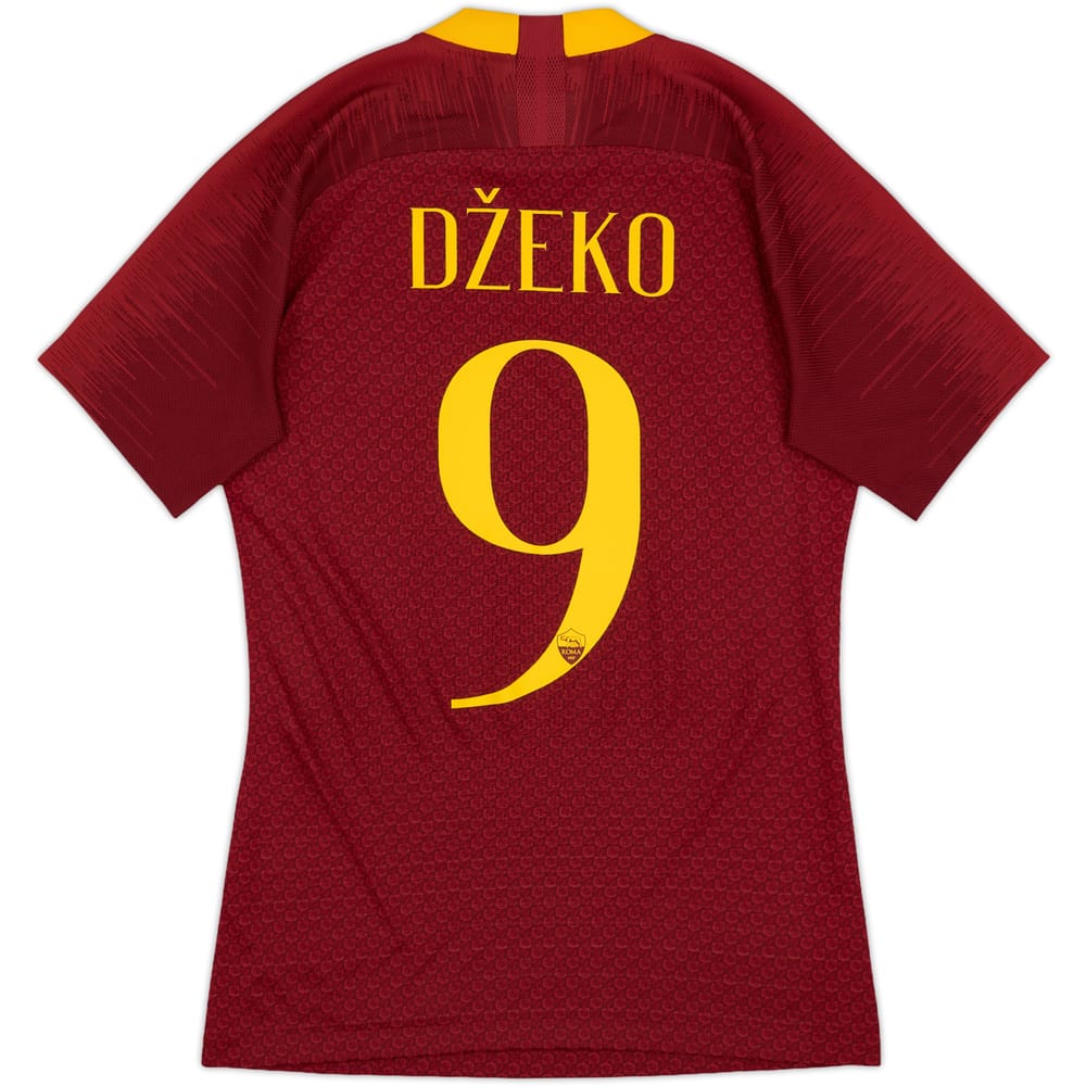 2018-19 Roma Authentic Home Shirt Dzeko #9 - 10/10 - (S)