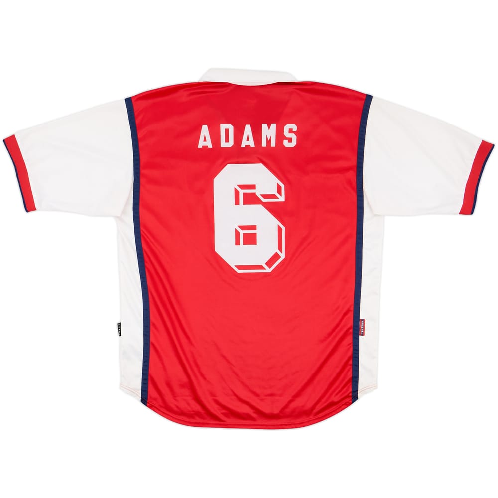 1999-00 Arsenal Home Shirt Adams #6 - 9/10 - (XL)