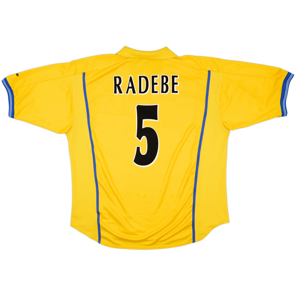 2000-02 Leeds United Away Shirt Radebe #5 - 7/10 - (XXL)