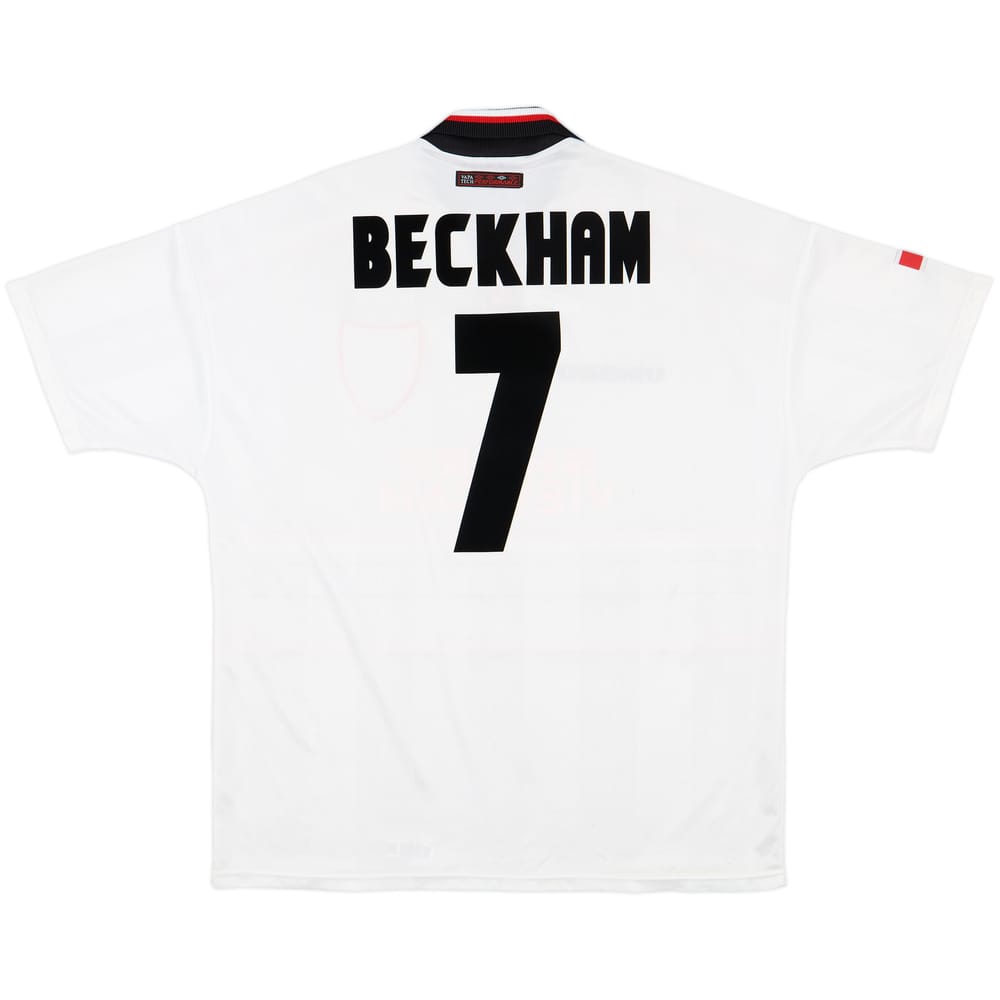 1997-99 Manchester United Away Shirt Beckham #7 - 8/10 - (XXL)