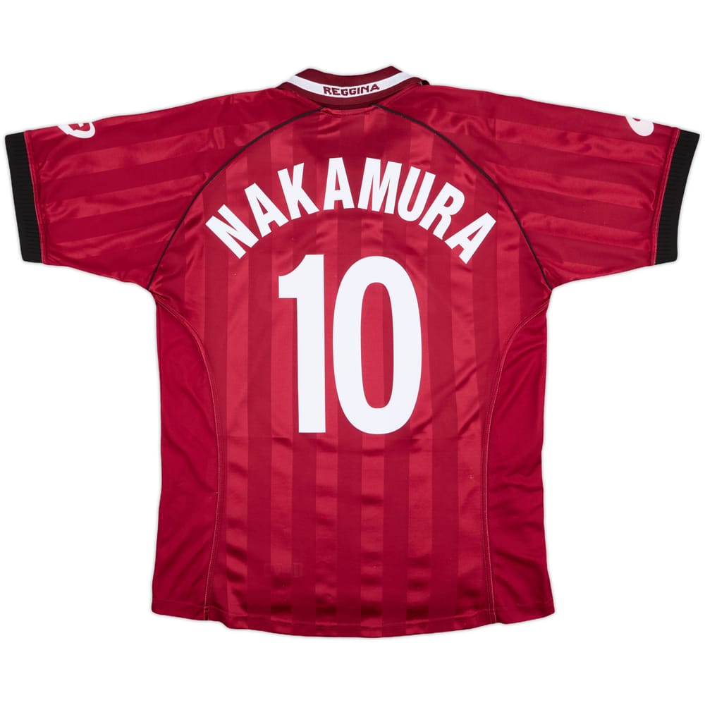 2002-03 Reggina Home Shirt Nakamura #10 - 9/10 - (L)