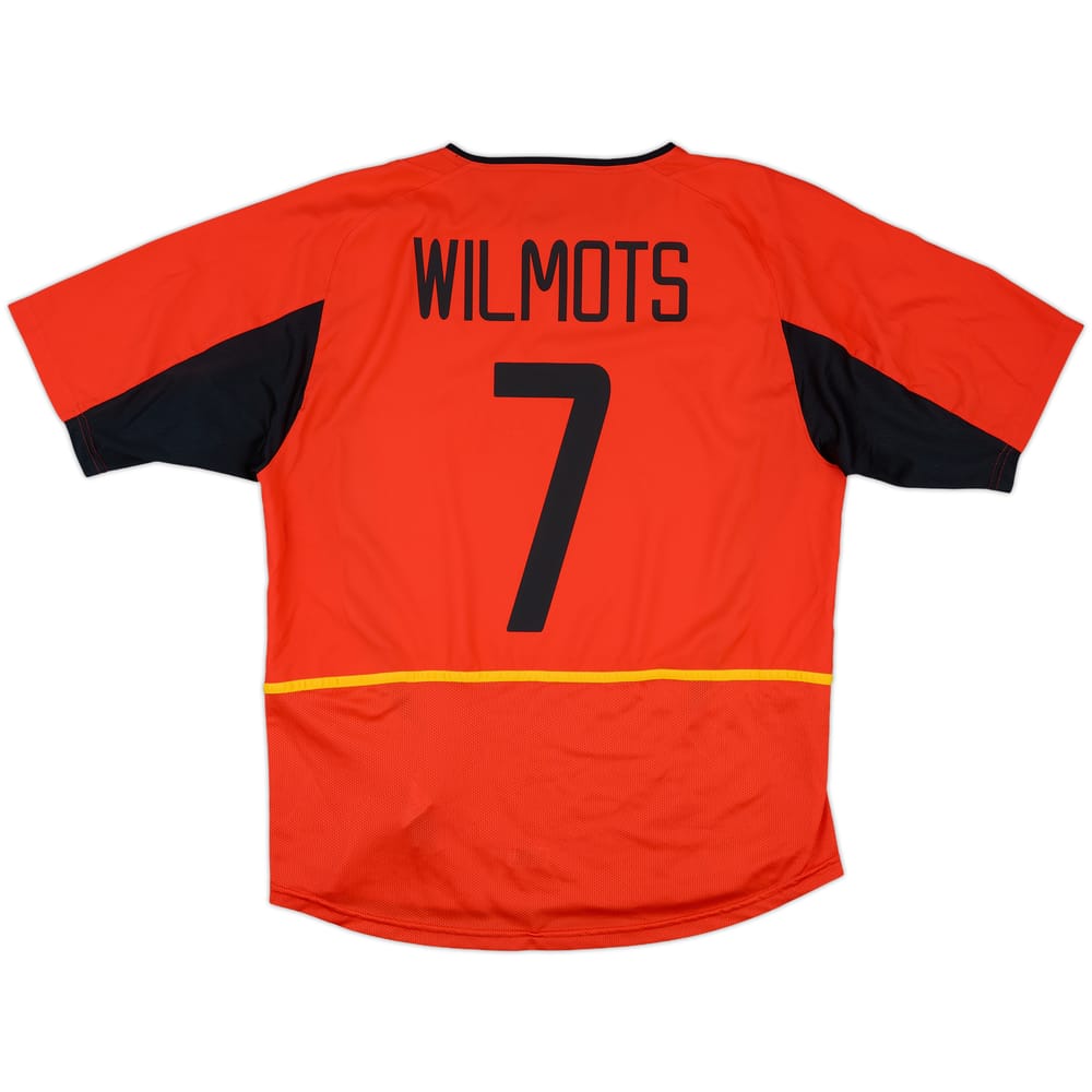 2002-04 Belgium Home Shirt Wilmots #7 - 9/10 - (L)