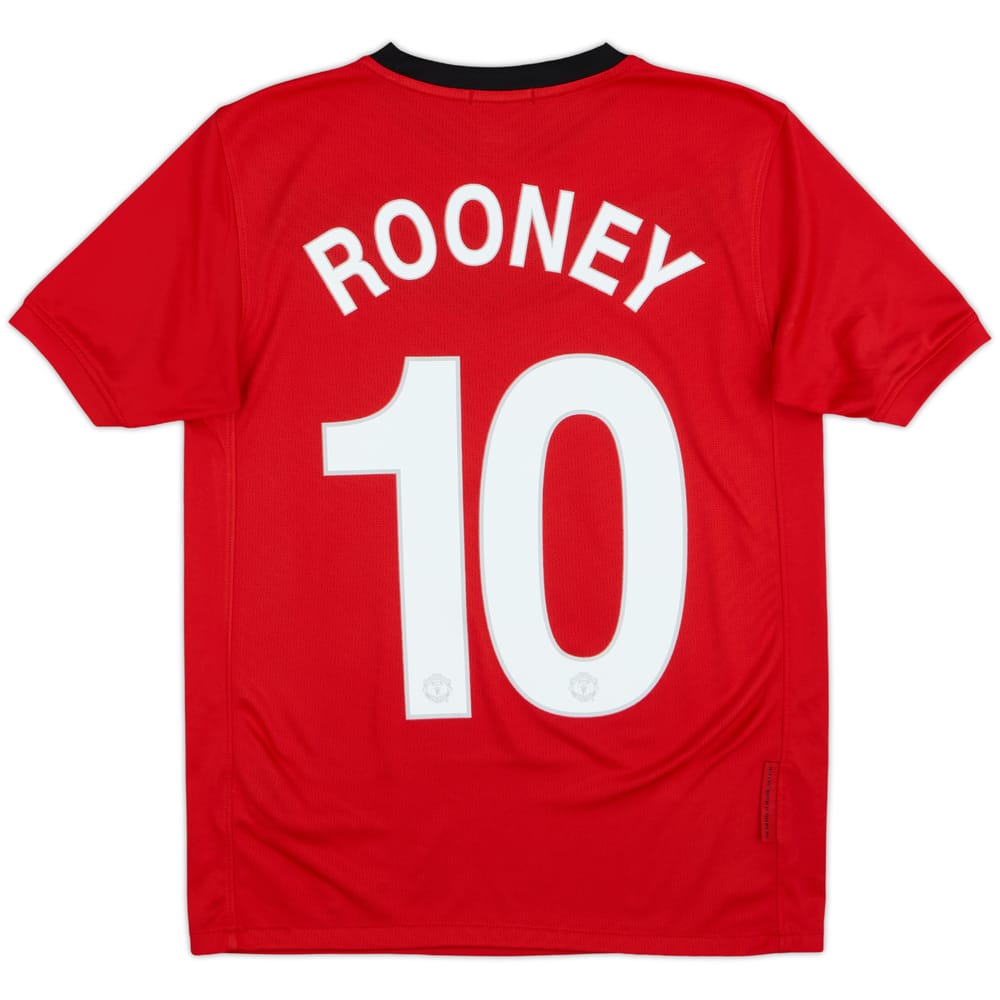 2009-10 Manchester United Home Shirt Rooney #10 - 9/10 - (L.Boys)