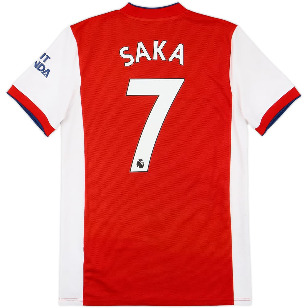 2021-22 Arsenal Home Shirt Saka #7 - 7/10 - (S)