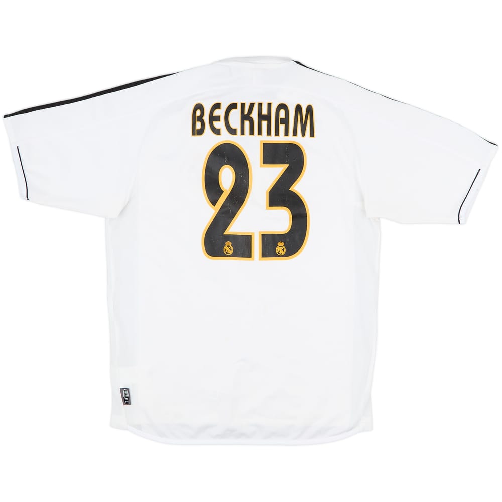 2003-04 Real Madrid Home Shirt Beckham #23 - 7/10 - (S)