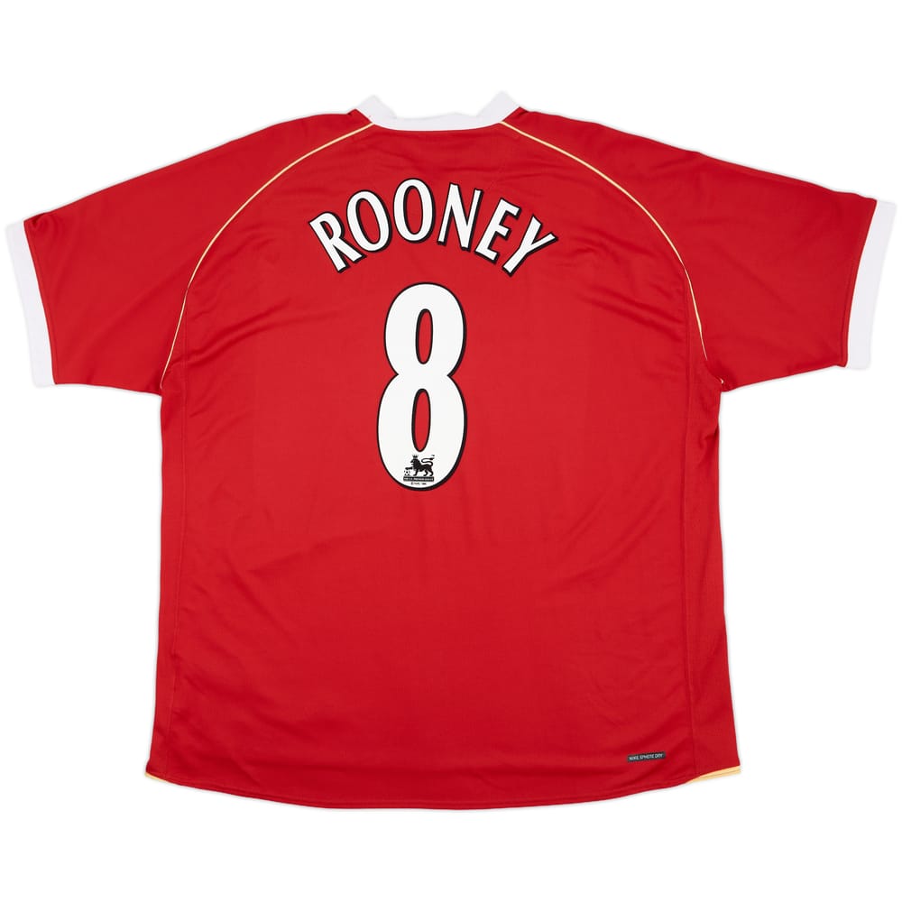 2006-07 Manchester United Home Shirt Rooney #8 - 8/10 - (3XL)