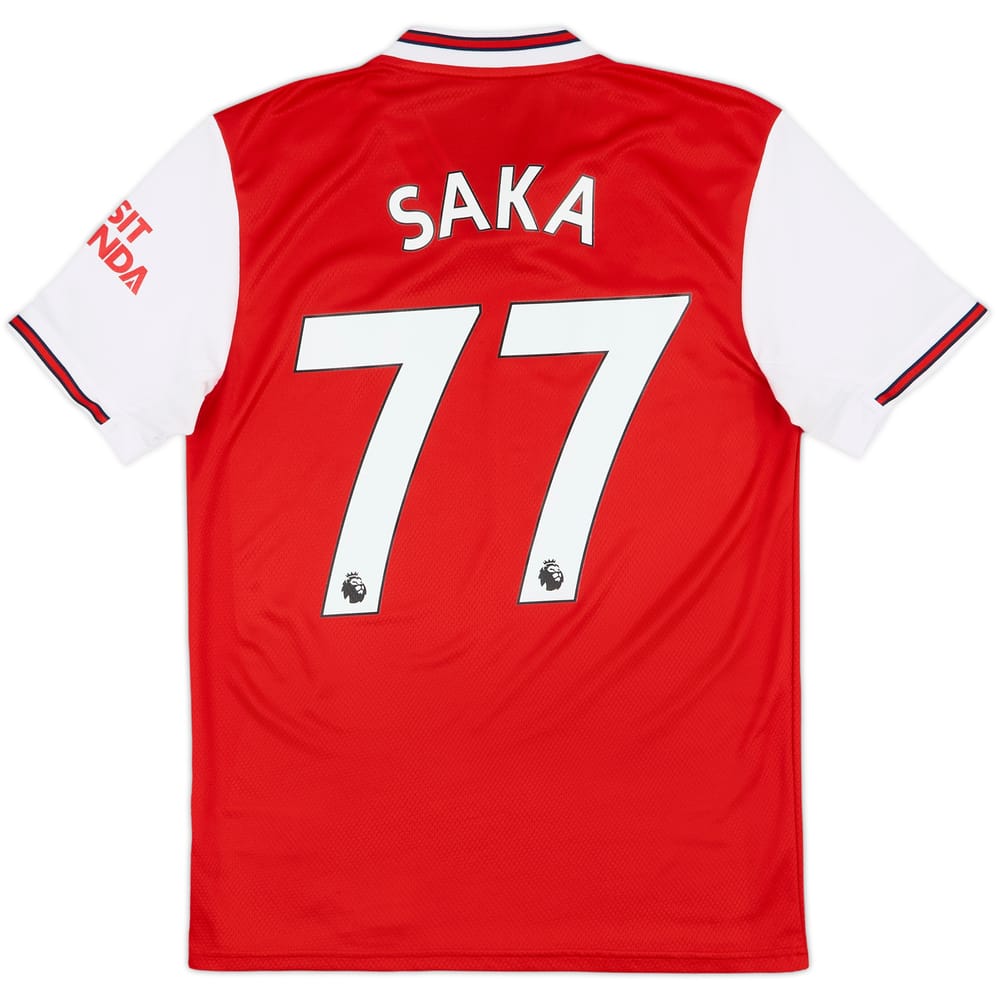 2019-20 Arsenal Home Shirt Saka #77 - 8/10 - (S)