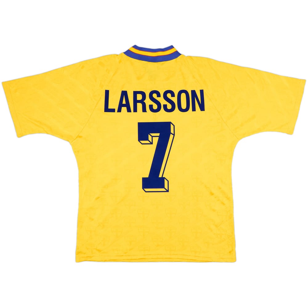1994-96 Sweden Home Shirt Larsson #7 - 9/10 - (L)