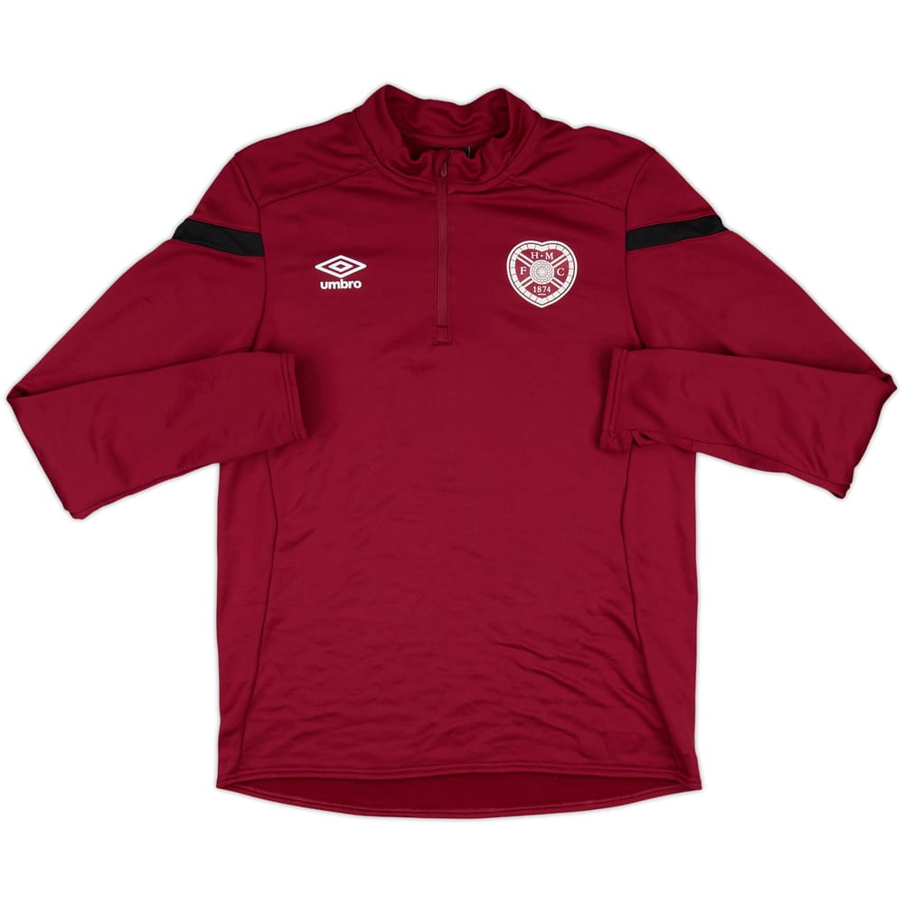 2019-10 Hearts Umbro 1/4 Zip Training Top - 8/10 - (M)