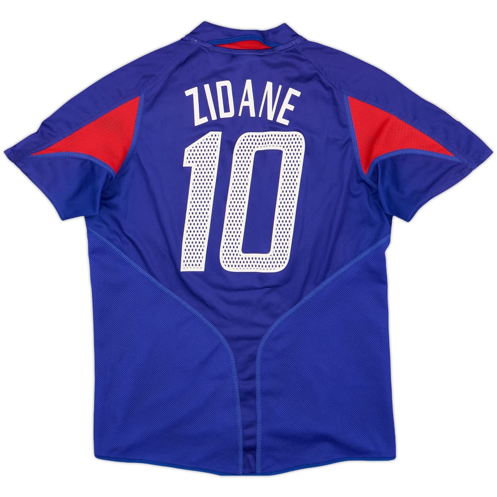 2004-06 France Home Shirt Zidane #10 - 9/10 - (M.Boys)