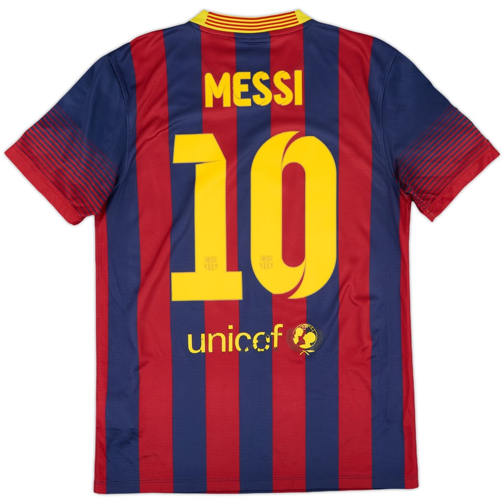 2013-14 Barcelona Home Shirt Messi #10 - 5/10 - (S)