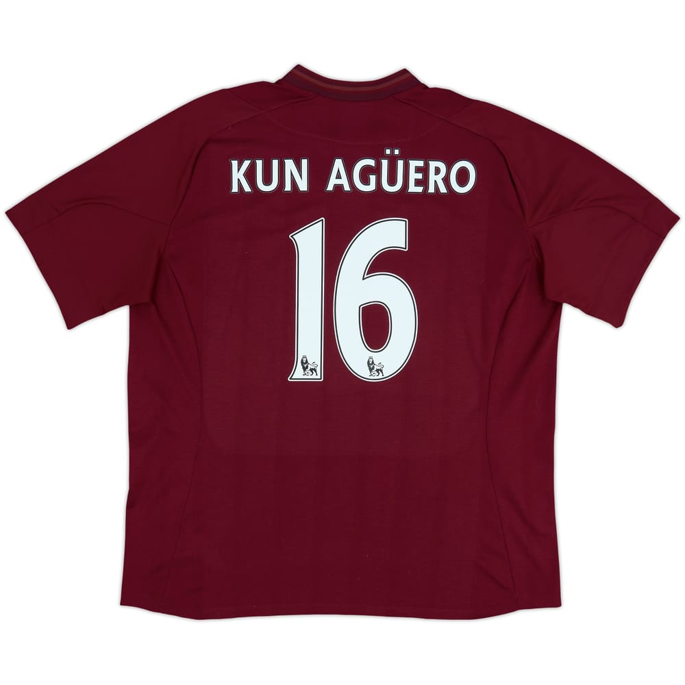 2012-13 Manchester City Away Shirt Kun Aguero #16 - 6/10 - (XXL)
