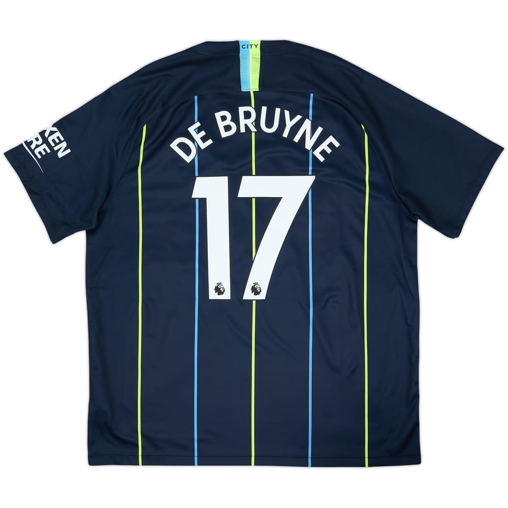 2018-19 Manchester City Away Shirt De Bruyne #17 - 10/10 - (XL)