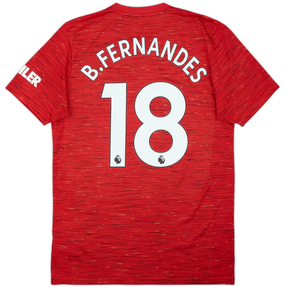 2020-21 Manchester United Home Shirt B.Fernandes #18 - 7/10 - (M)