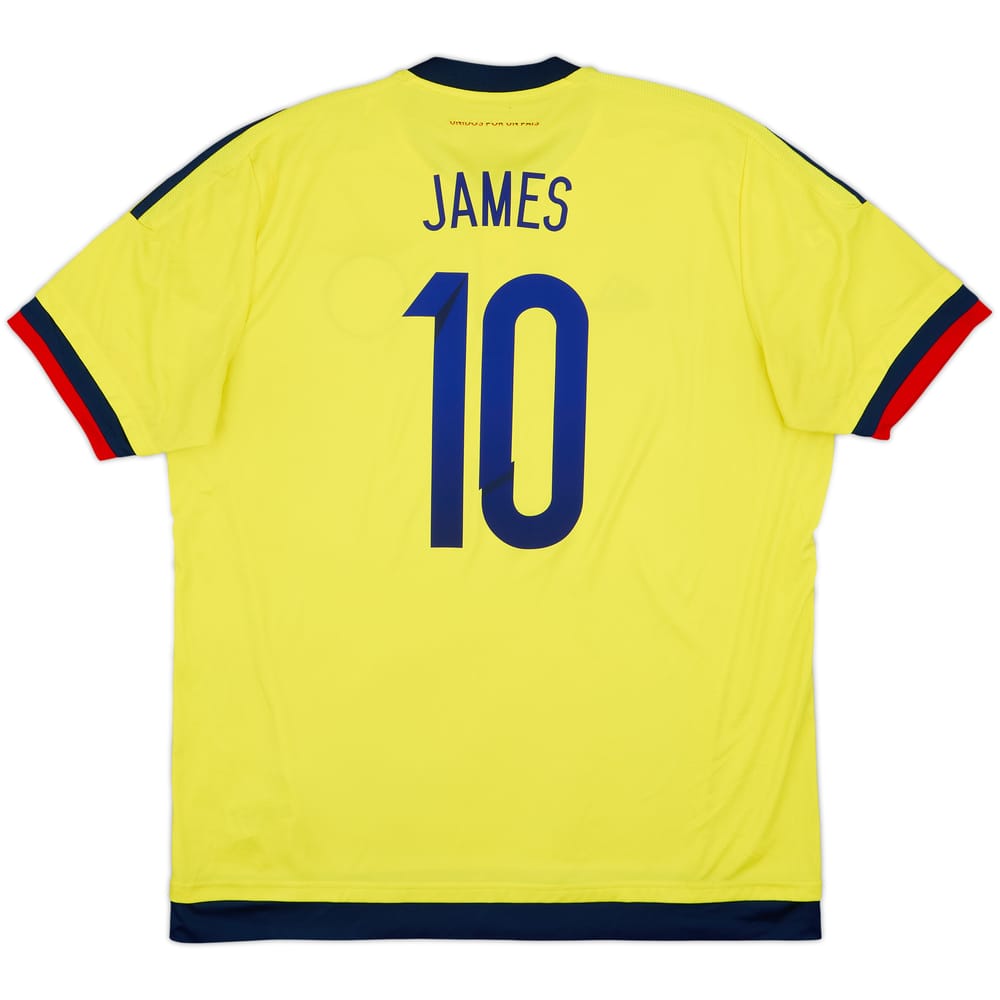 2015 Colombia Copa America Home Shirt James #10 - 6/10 - (XL)