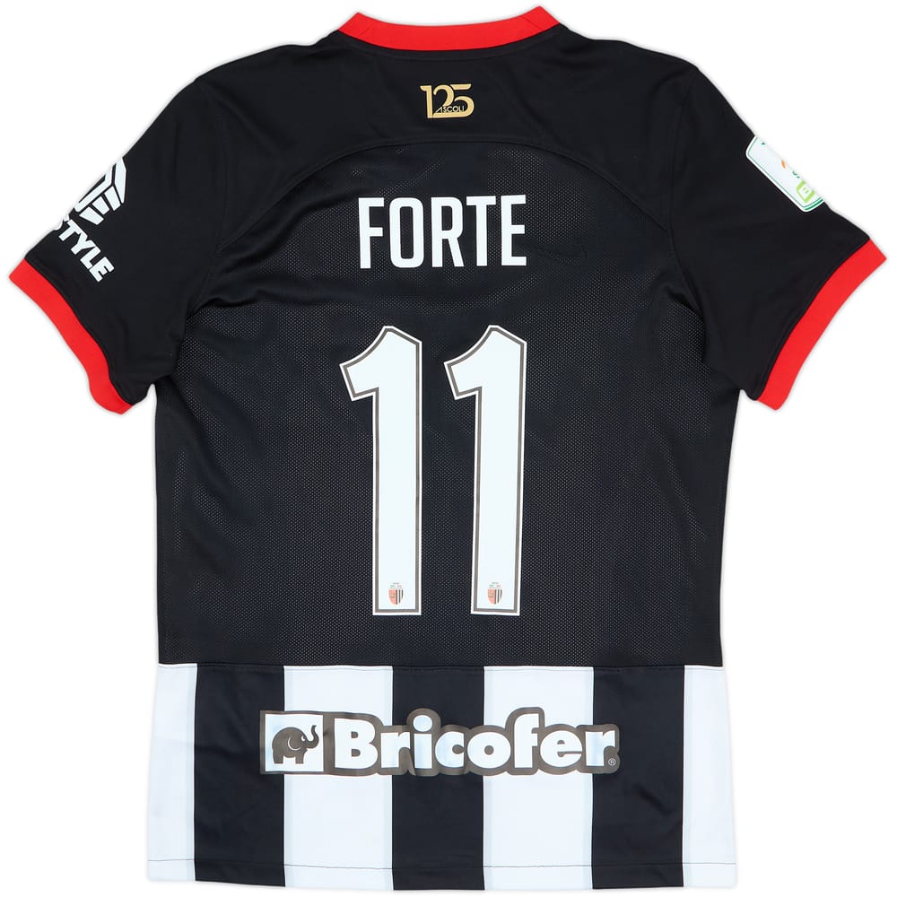 2023-24 Ascoli Match Issue Home Shirt Forte #11