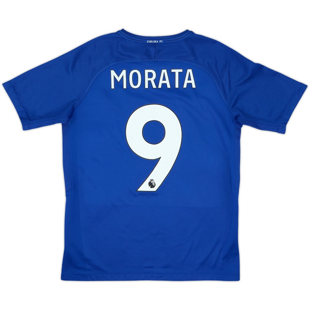 2017-18 Chelsea Home Shirt Morata #9 - 8/10 - (14-15 Years)
