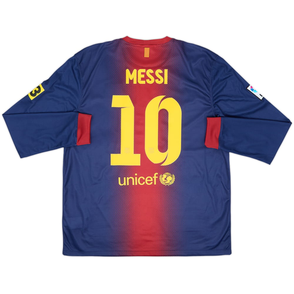 2012-13 Barcelona Home Shirt Messi #10 - 8/10 - (XL)