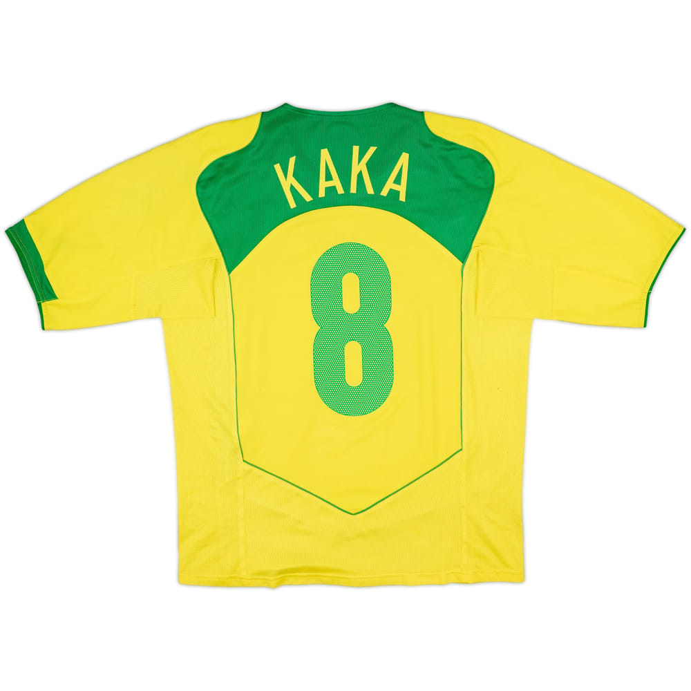 2004-06 Brazil Home Shirt Kaka #8 - 6/10 - (M)
