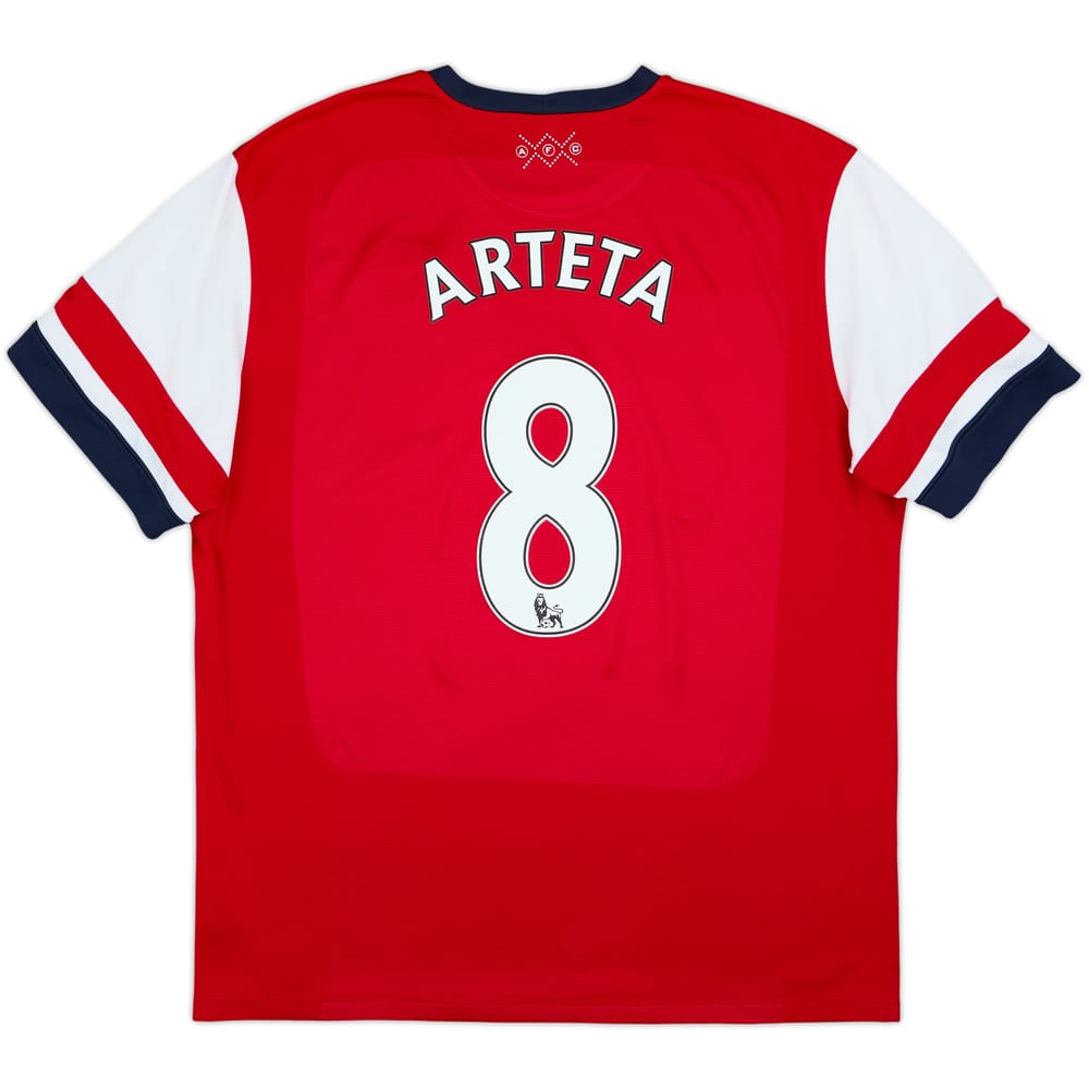 2012-14 Arsenal Home Shirt Arteta #8 - 6/10 - (XXL)